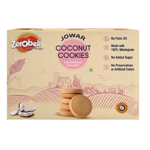 Zerobeli Jowar Coconut Cookies