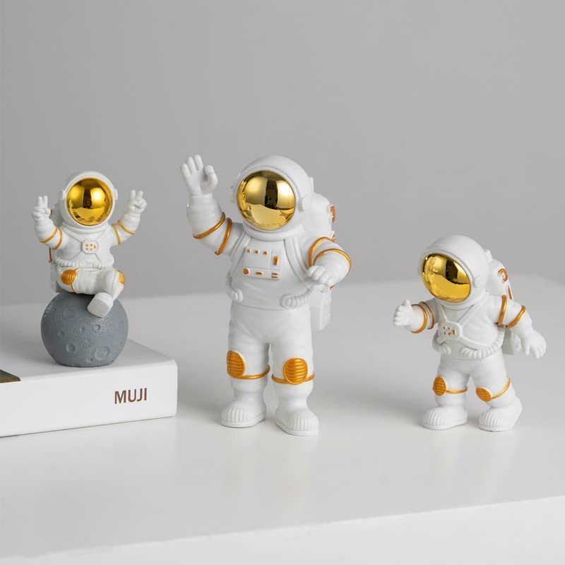 Street27® 3pcs Astronaut Figurine Home Decor Astronaut Statue