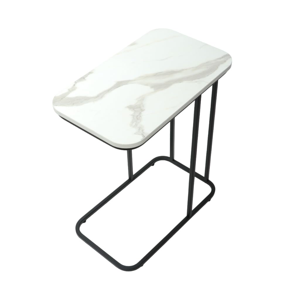 DECOWORLD|| Premium Side Table || Metal Side Table with Wooden Top || Side Table for Living Room, Sofa Side Table or Bed Side Stand