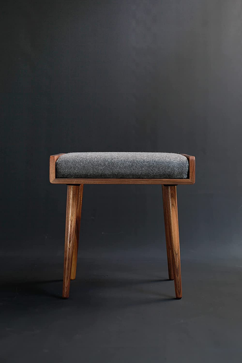 Ognija Wooden Stool For Home, Living Room, Bedroom | Ottoman, Puffy Home Furniture Cushioned Sitting Bench