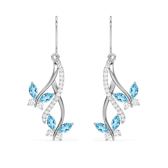Sterling Silver Butterfly Pendant Earring