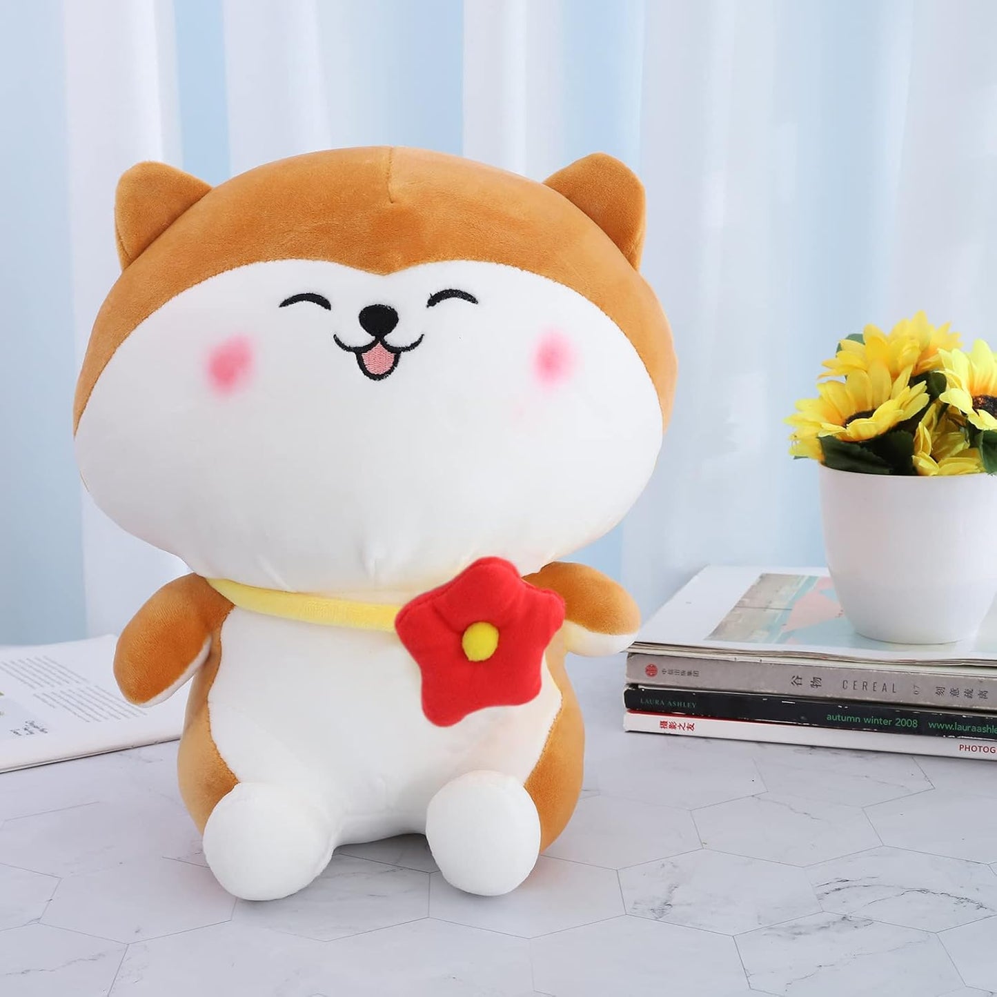 Cat Flower Plush Soft Toy