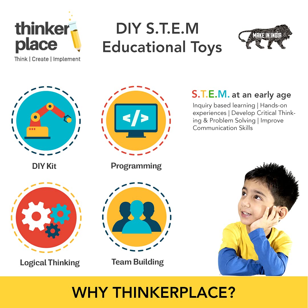 ThinkerPlace STEM Educational Home Automation Kit for Kids | Toys for 12+ Years, 13+ Years, 14+ Years Boys & Girls | Educational Toys | STEM Toys | DIY Kit | Science Kits