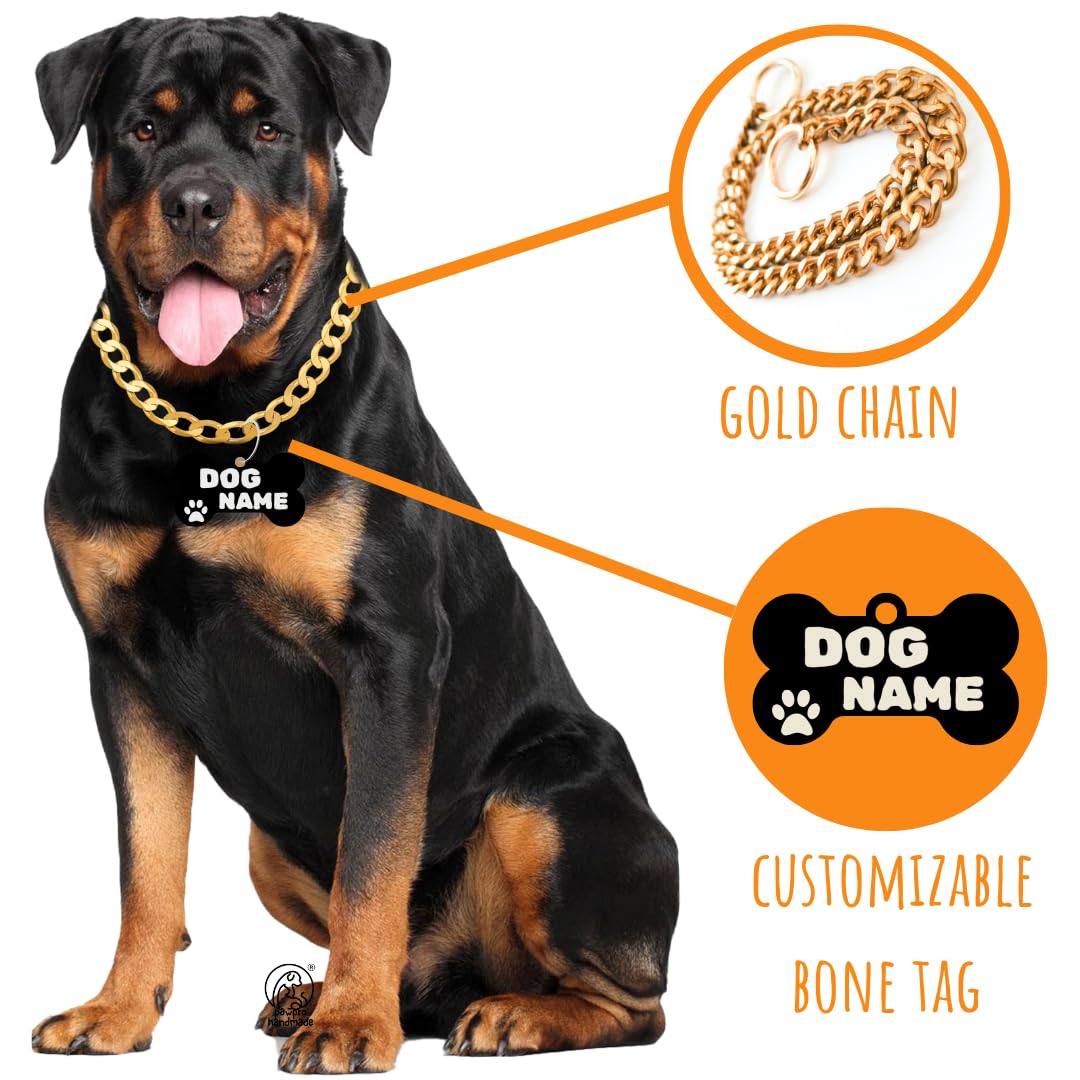 Personalized Gold Chain Collar
