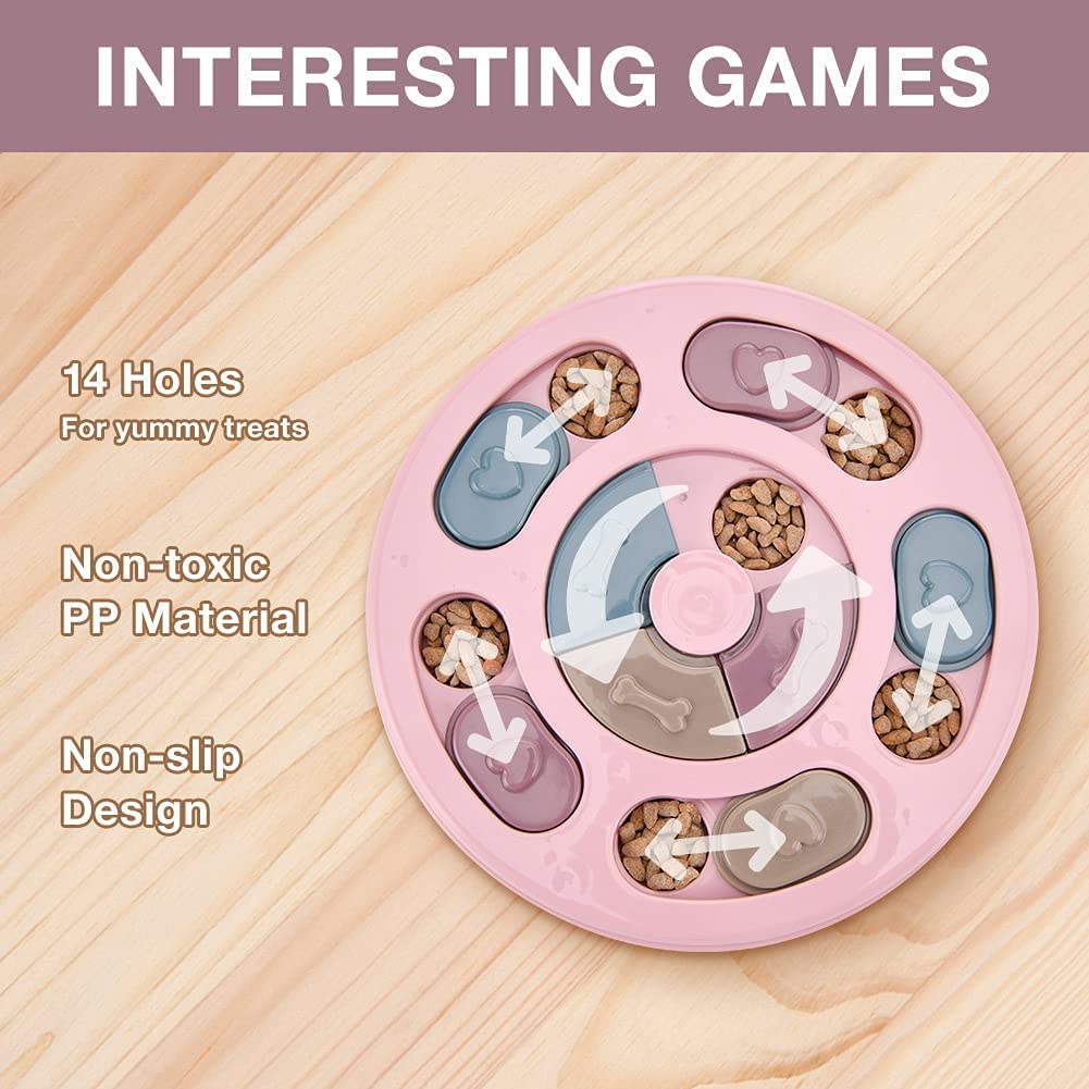 Puppies Pet Puzzle Toy for Dispensing Treats, Pet Toys Game