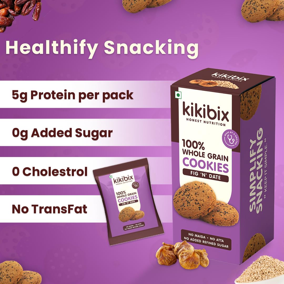 Kikibix Figs Jaggery Cookies