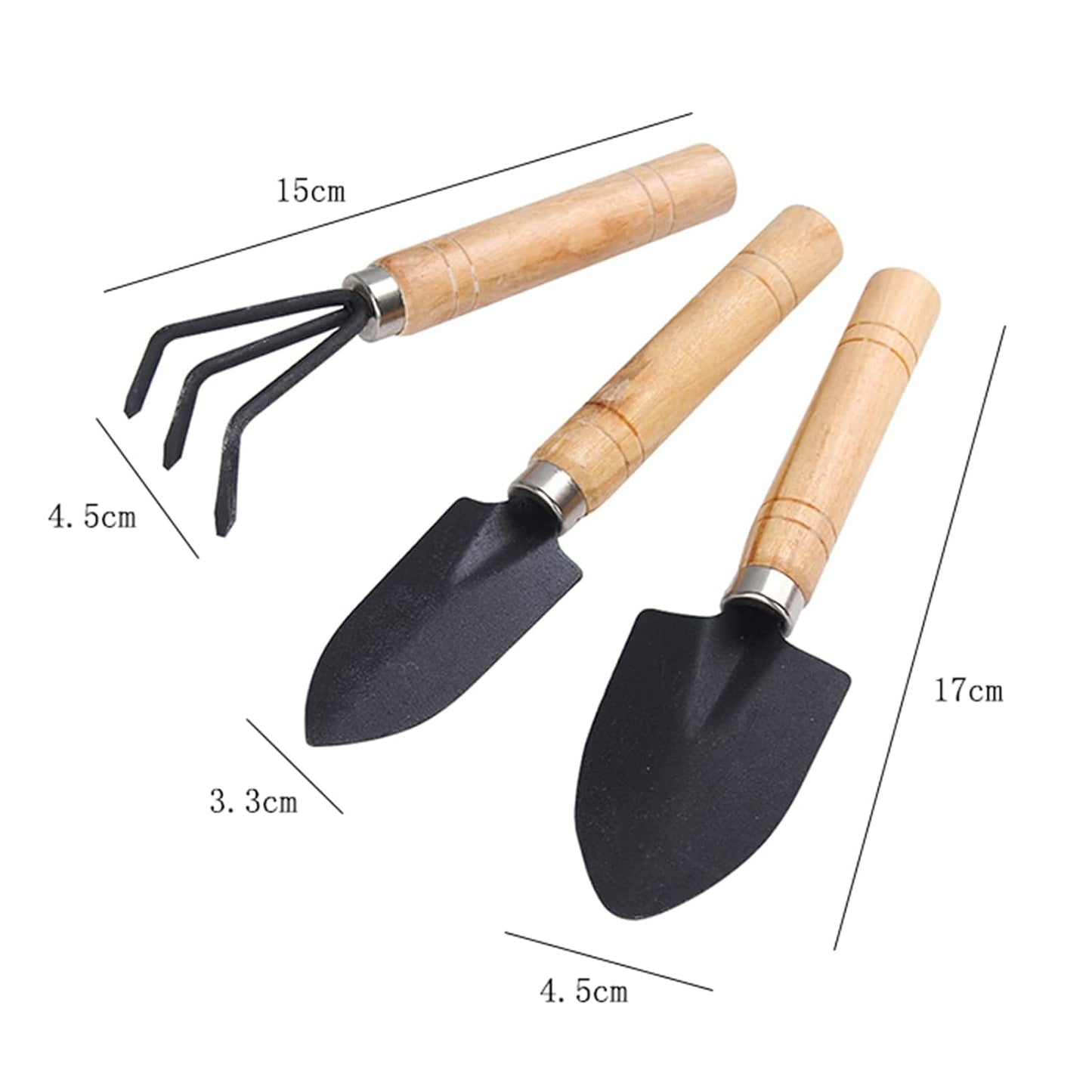 Wolpin 3 Pcs Gardening Hand Tool Kit