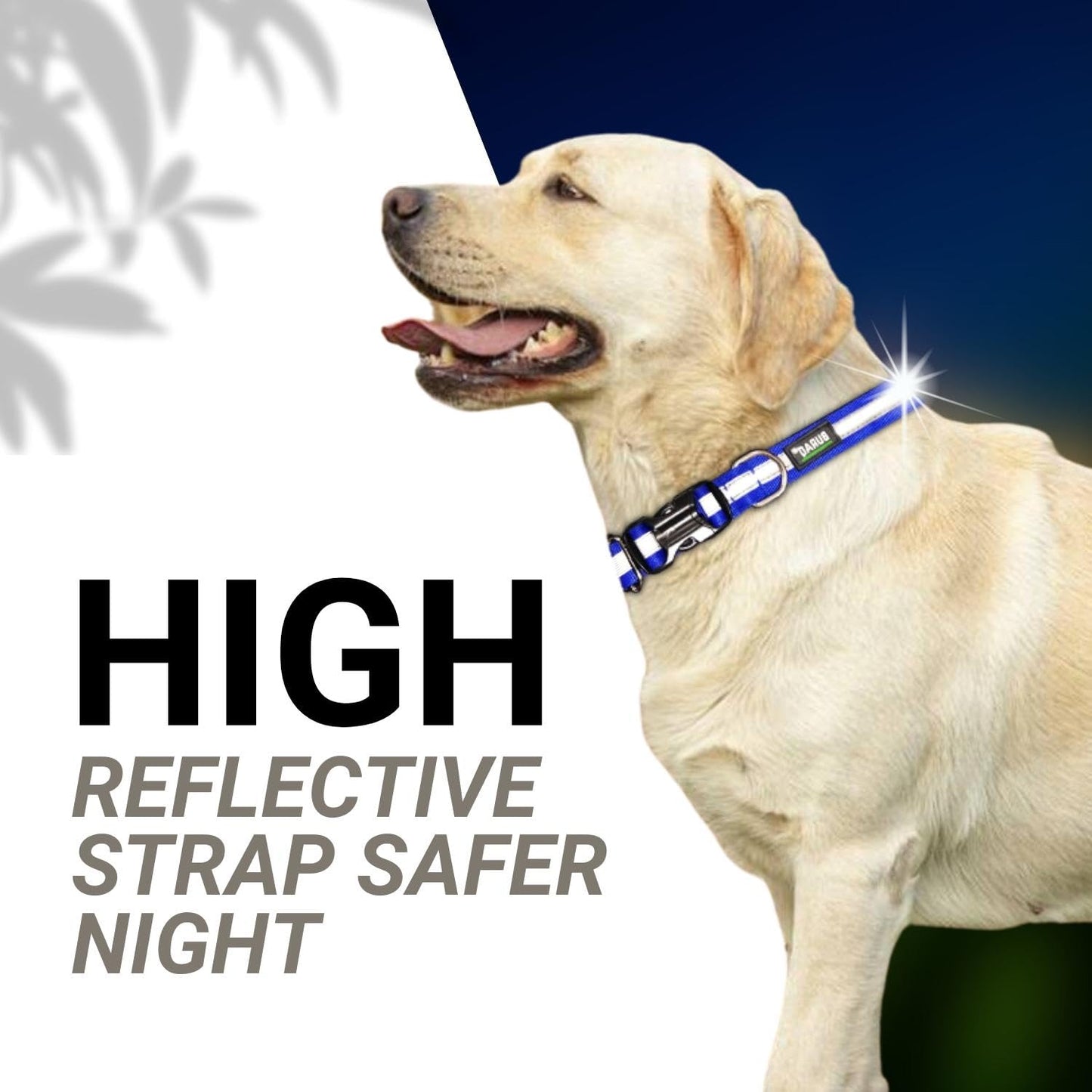 Buraq Pets 2 Pcs Reflective Dog Collar, Feautures with Adjustable & Durable, Nylon Dog Belt, Heavy Metal D Ring & Strong Breakaway Buckle, for Dogs (Multicolor)