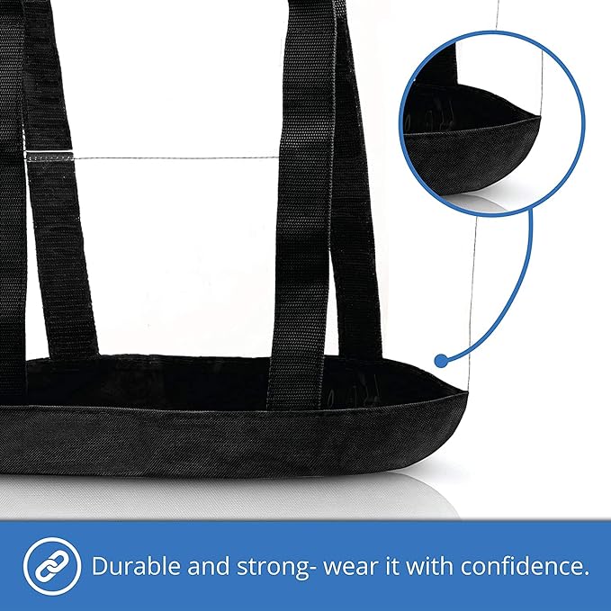 Sturdy International Tree Clear Bag Stadium Approved, Cold-Resistant, Lightweight and Waterproof, Transparent Tote Bag and Gym Clear Bag, (Small)
