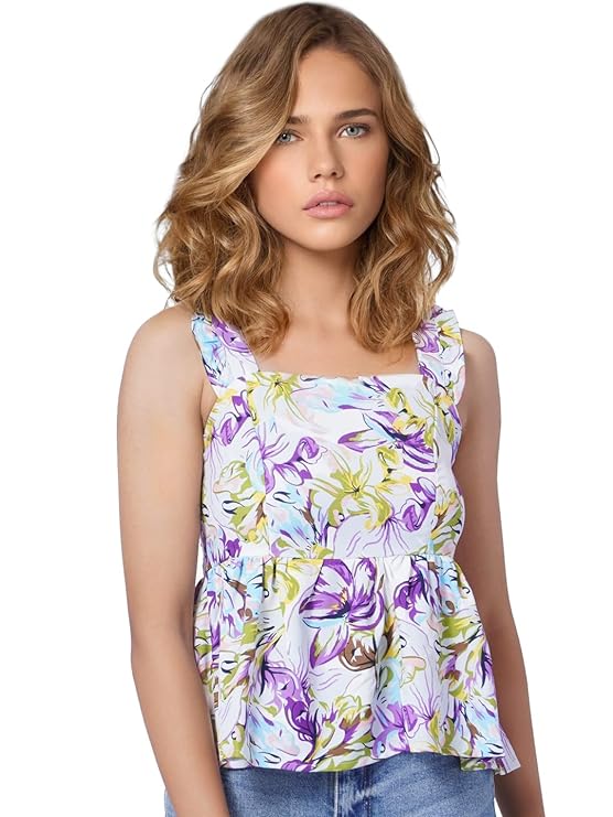Women's Polyester Fit & Flare Top