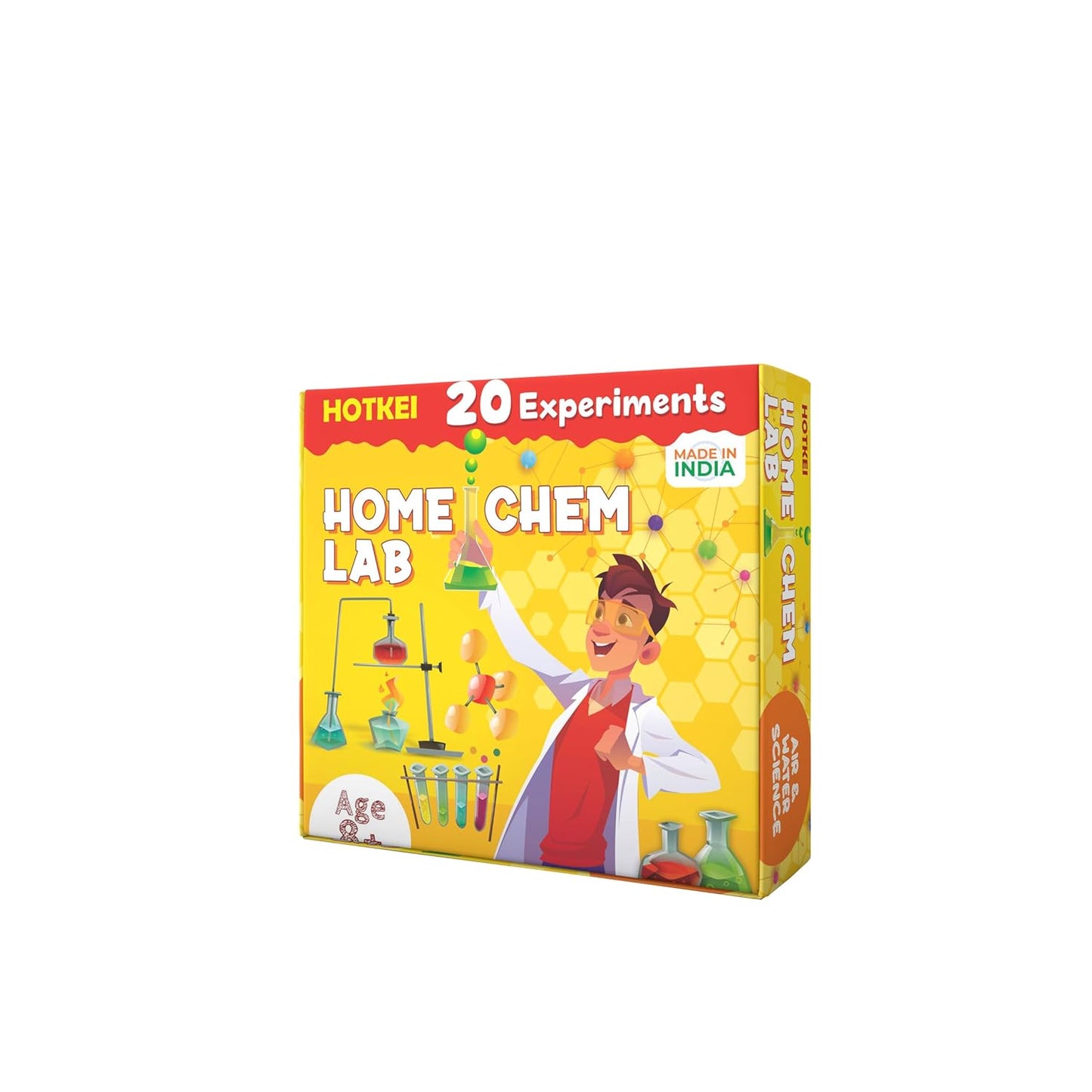 HOTKEI Educational Chemistry Science Experiment Kit Games Gift Toys for Kids Boy Girl Aged 8 10 12 Year STEM Scientific Lab Kit Project Toy Birthday Gifts for Boys Girls Home Chem Lab Toy Science Kit