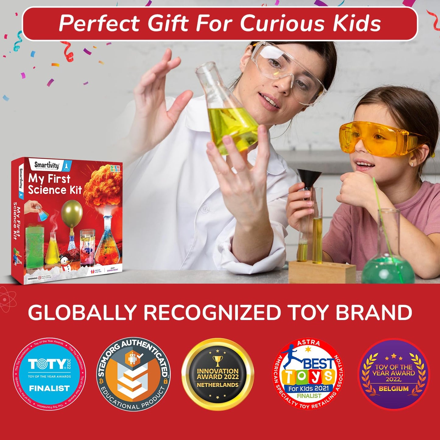 Smartivity My First Science Kit | Starter Science Experiment Kit for Kids 6 to 12 Years Old | Birthday Gifts for Boys & Girls | STEM Educational Toy for Kids 6,7,8,9,10,11,12 Years Old