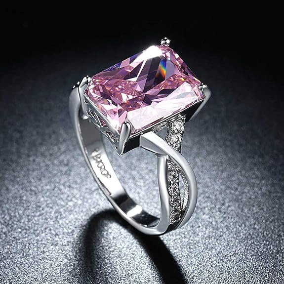 Jewels Galaxy Stylish Crystal Silver Plated Sparkling Rings For Women/Girls