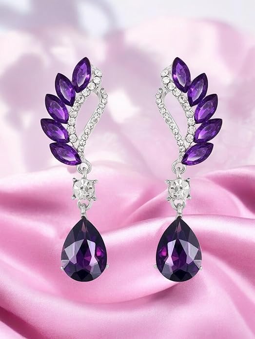Crystal and Rhinestone Drop Dangle Earrings