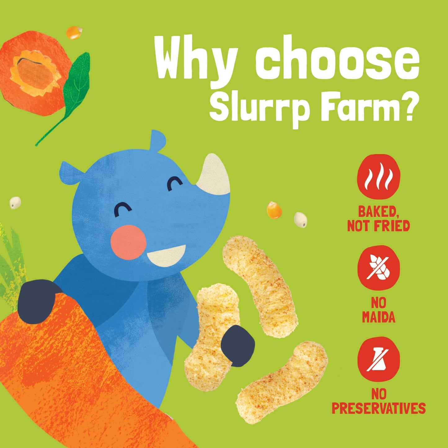 Slurrp Farm No Salt No Sugar Teething Puffs