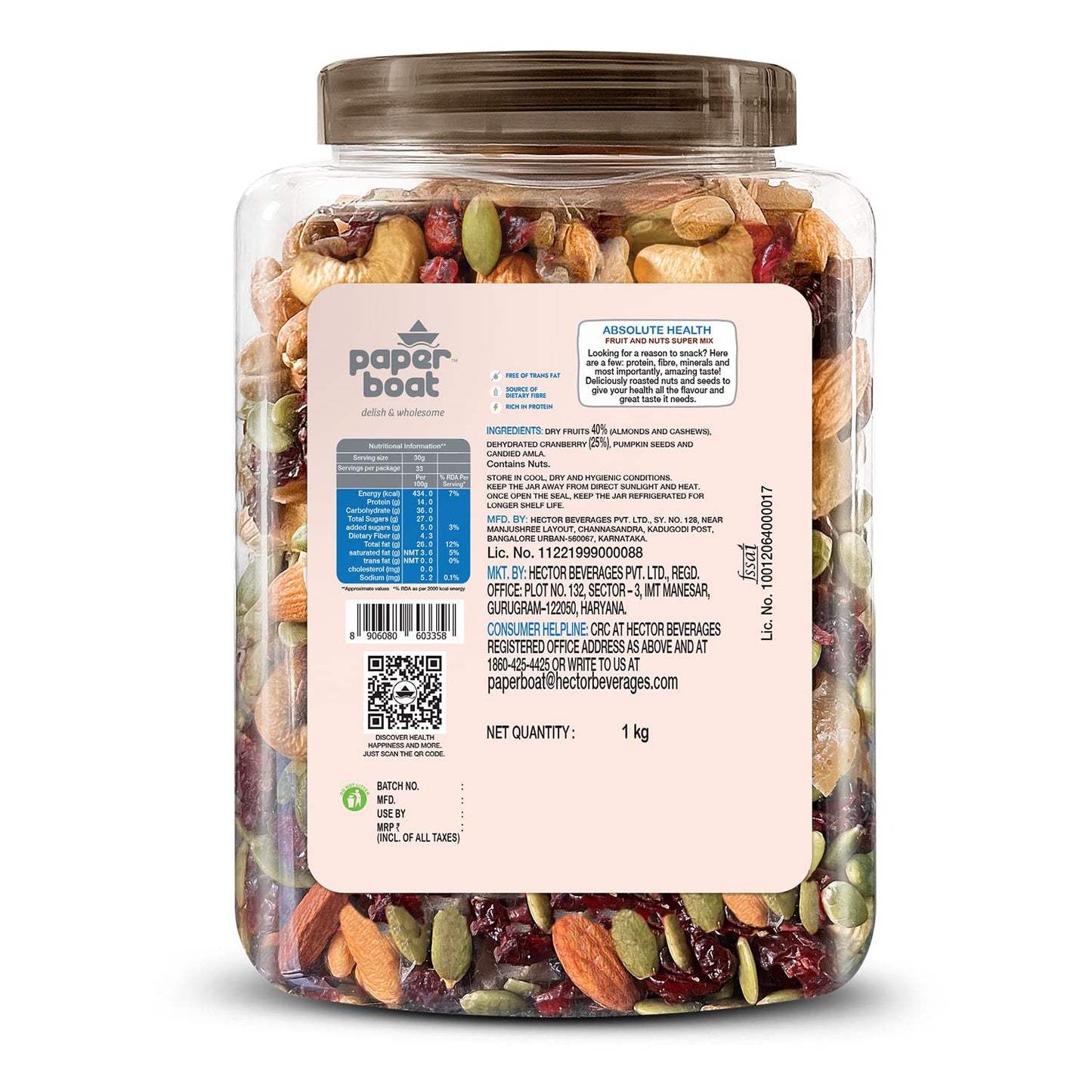 Paper Boat Absolute Health Dry Fruits Mix, Premium Trail Mix