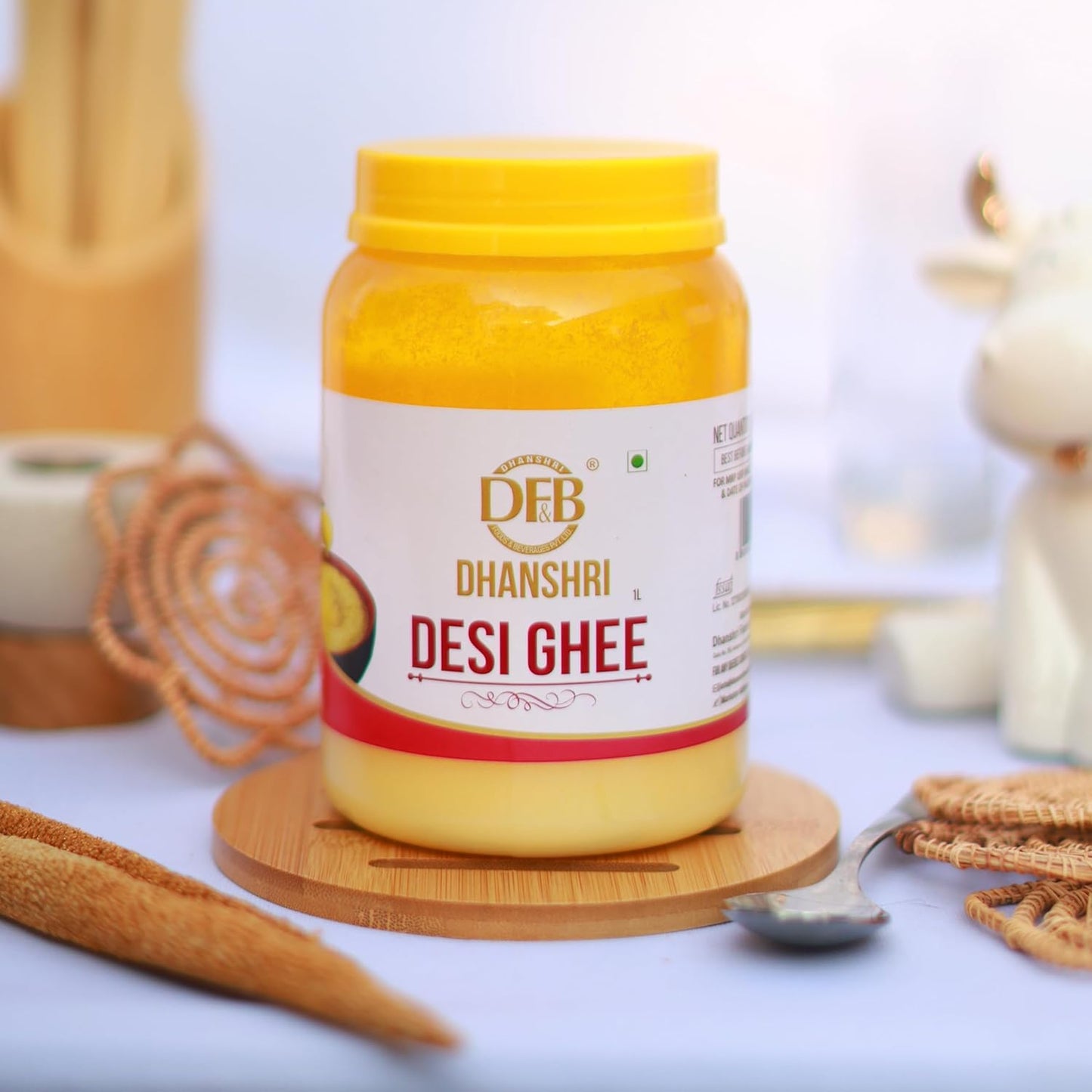 Desi Ghee 1Ltr | Churned From Curd | 100% Pure & Natural