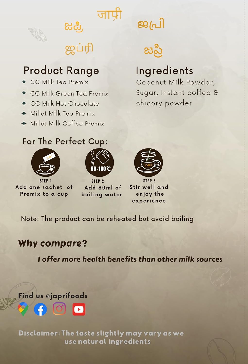 coconut milk