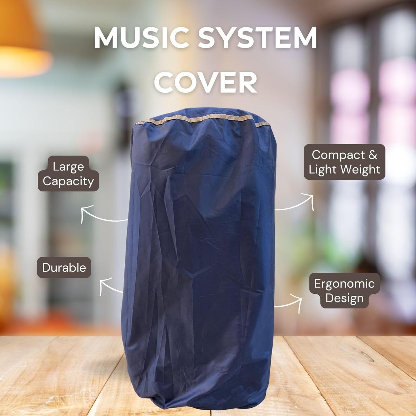 Autofact Premium Dust Cover for Party Speakers upto Dimesnions 36-inch Height & 16-inch Diameter