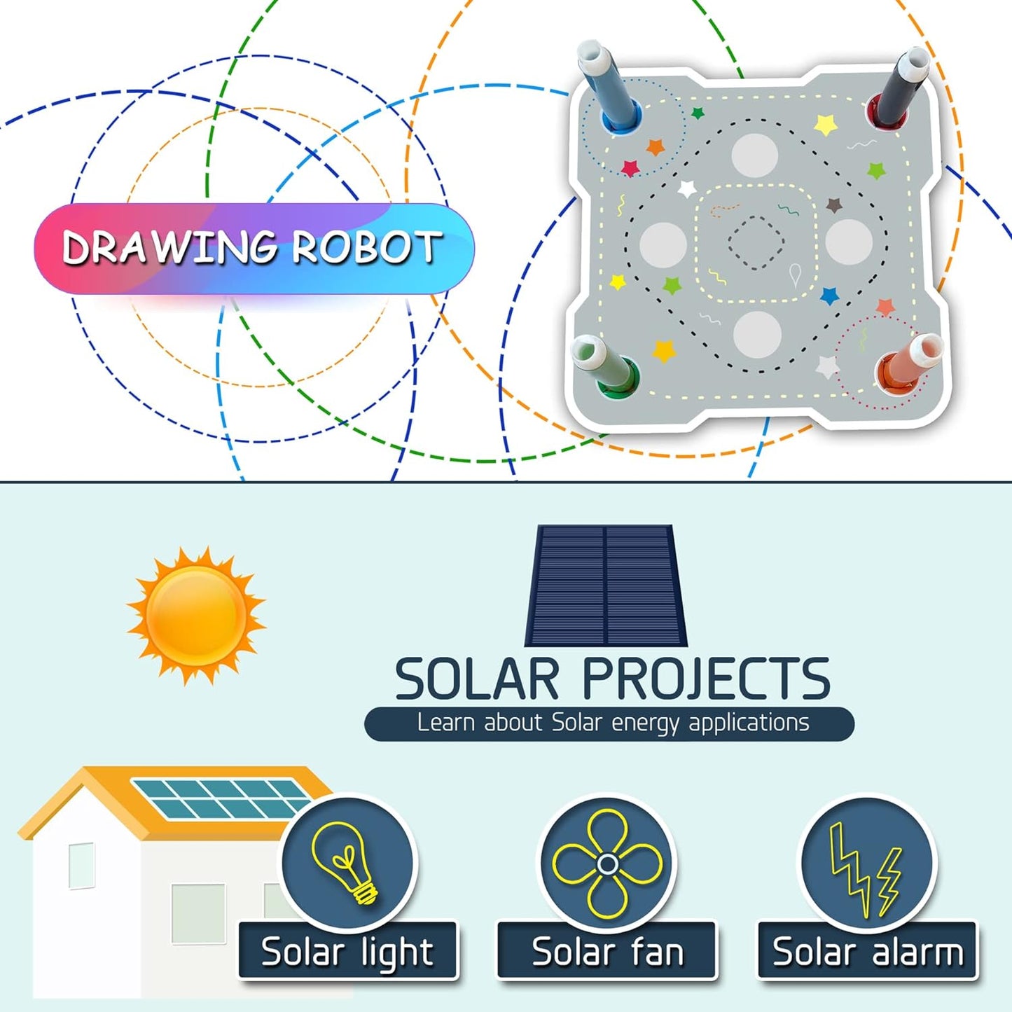 Kit4Curious 140 Experiments Science Projects Diy Gadgets Toy Educational Learning Kit - 140 Items In 1 Kit - Solar Energy, Steam Activities, Smart Gift For Boys & Girls