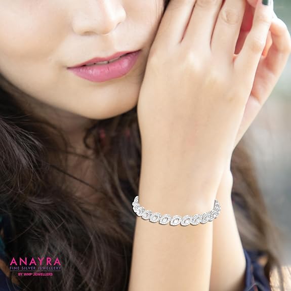 Silver Crystal Tennis Bracelet