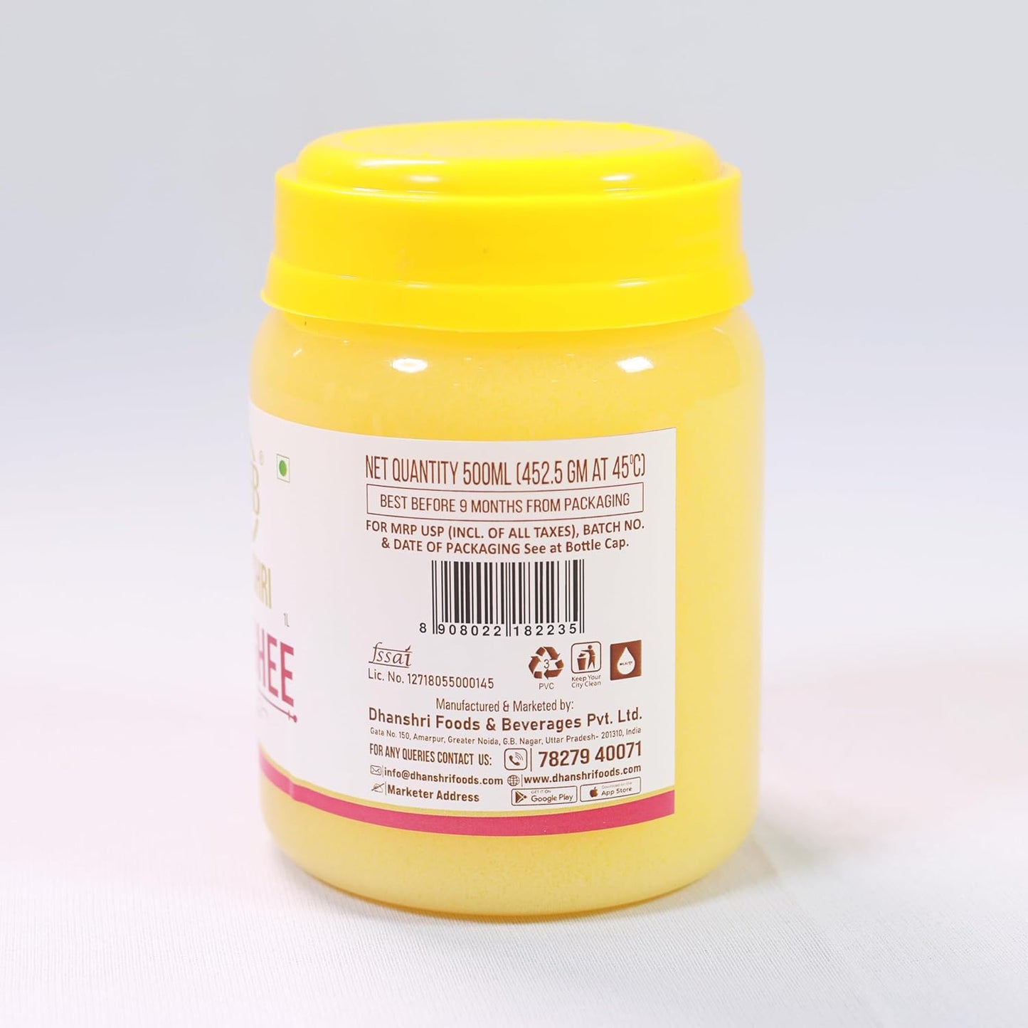 Desi Ghee 1Ltr | Churned From Curd | 100% Pure & Natural
