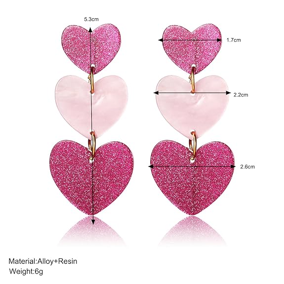 Heart shaped earrings