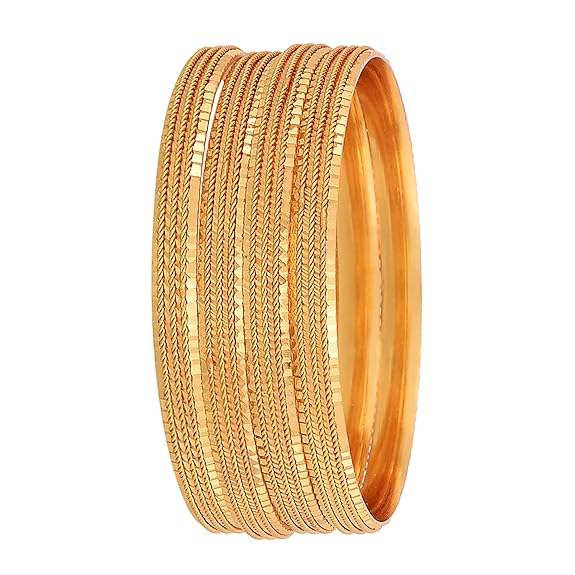 Gold Plated Bangles for Women's & Girl's