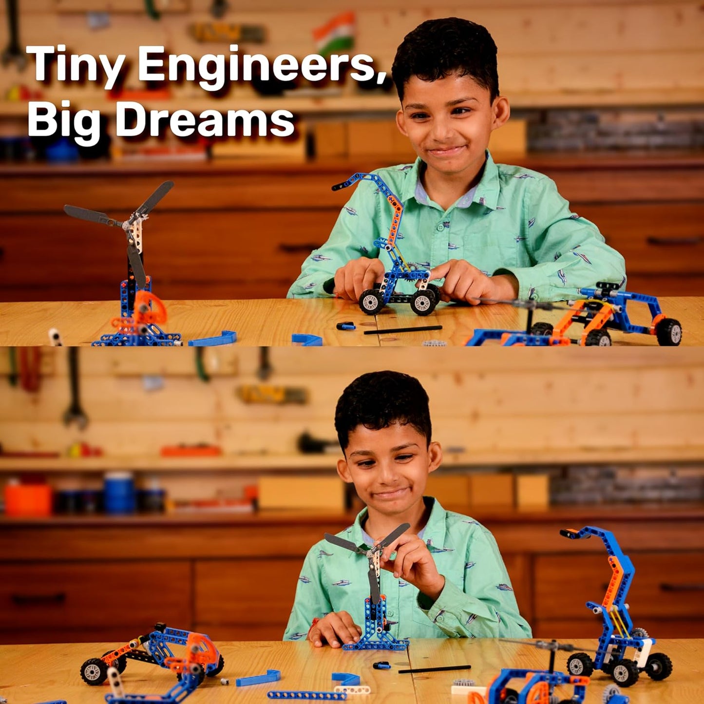 Avishkaar MEX Robotic Explorer Kit, 10-in-1 DIY Robotics Science Kit, Learning Toys for Boys and Girls Aged 6,7,8,9,10, Building and Construction Set with 80+ Parts, Educational Gift
