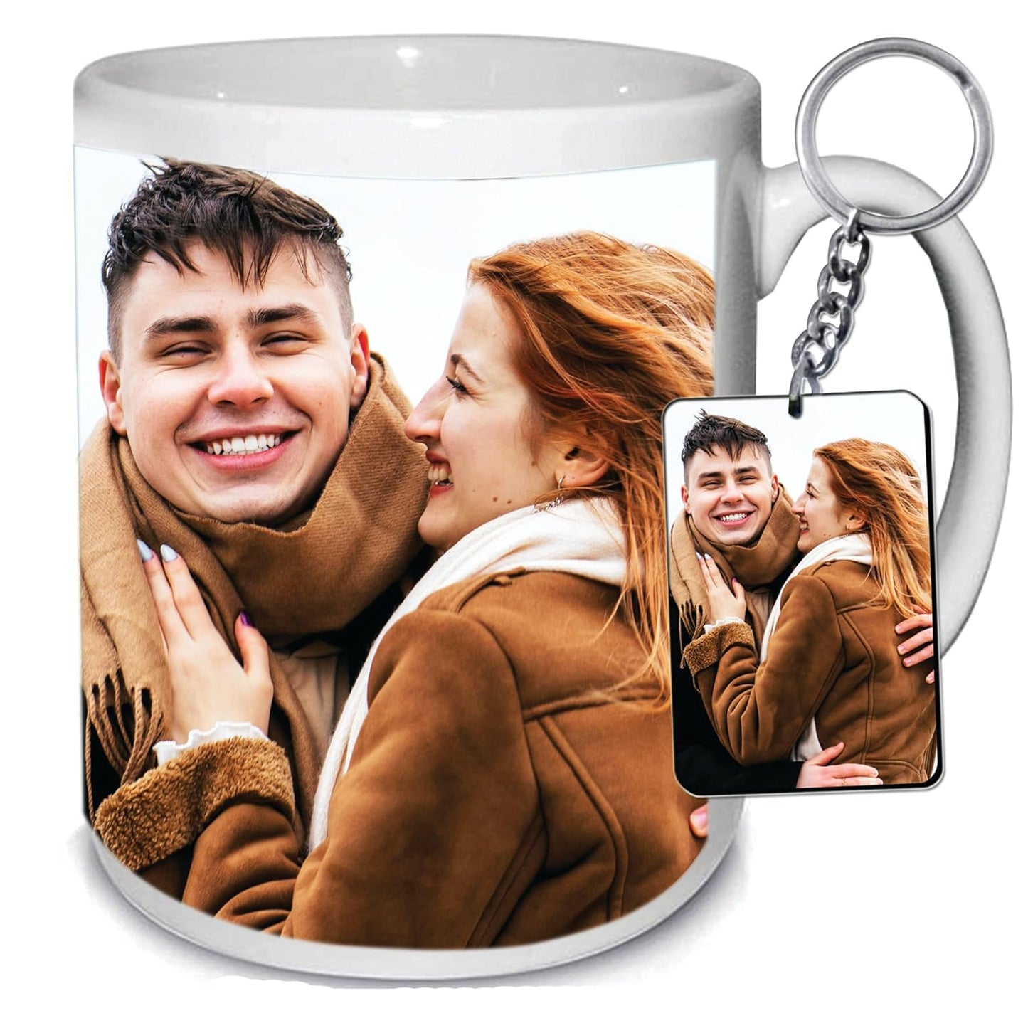 Photo Printed Cup and Key Chain