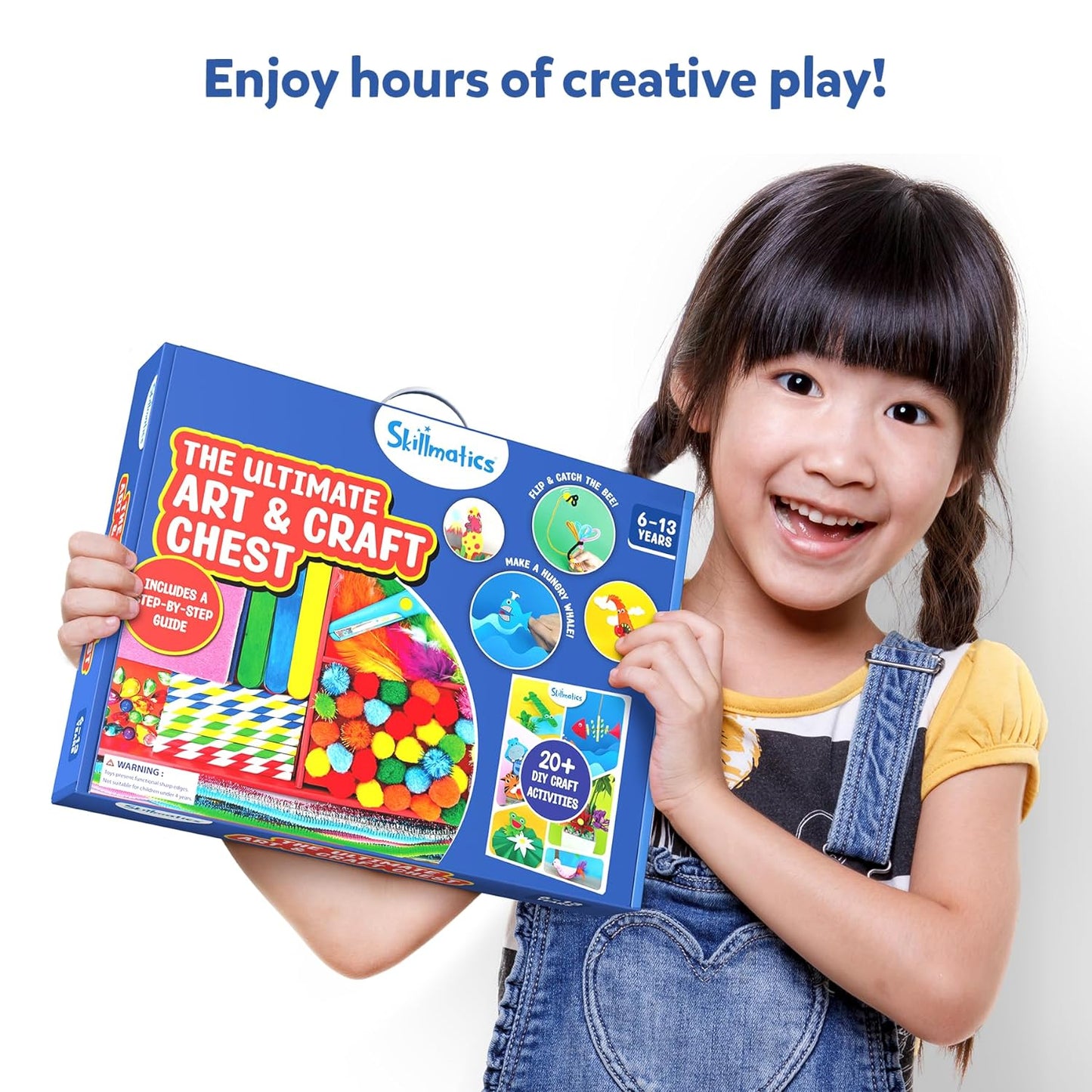 Skillmatics Ultimate Art & Craft Activity Kit, 2000+ Pieces, Art & Craft Supplies, Diy Creative Activity, Step-By-Step Guide