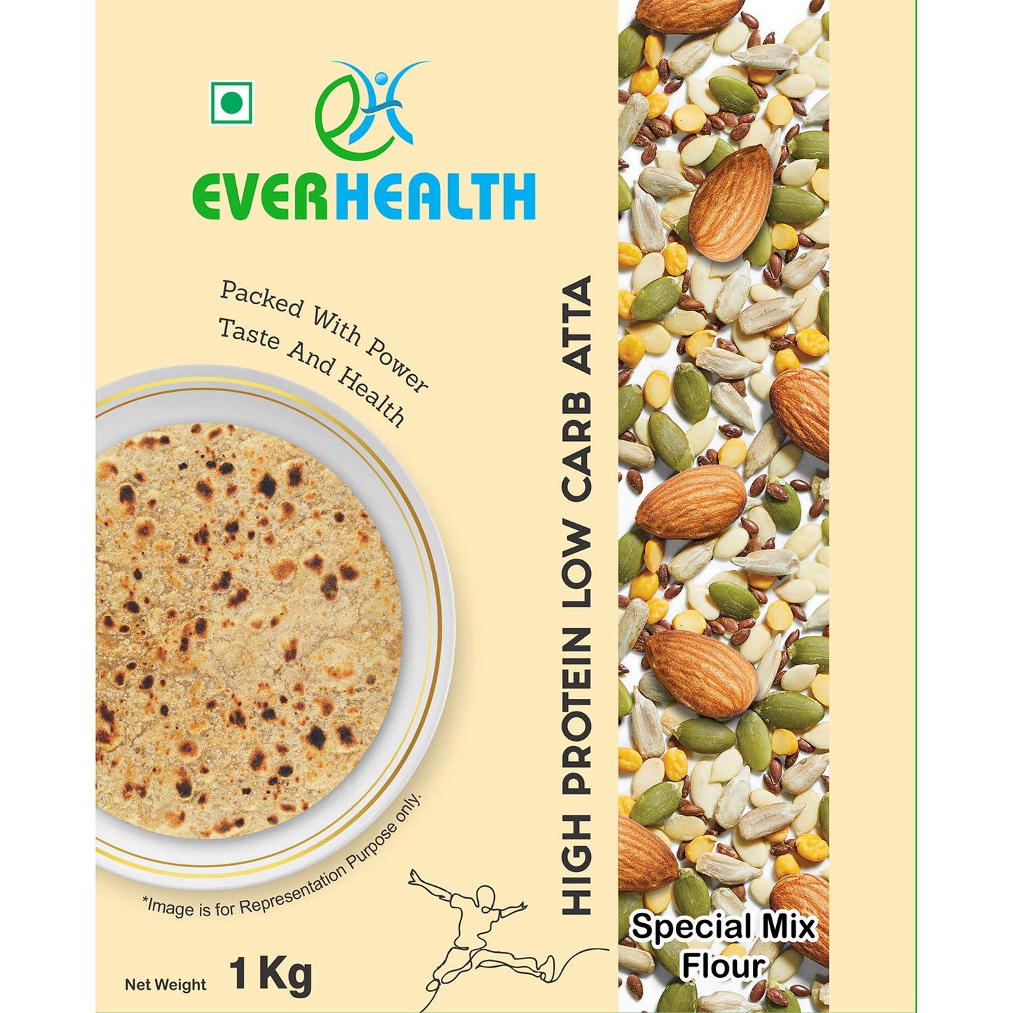 Everhealth High Protein Low Carb Atta - 1Kg