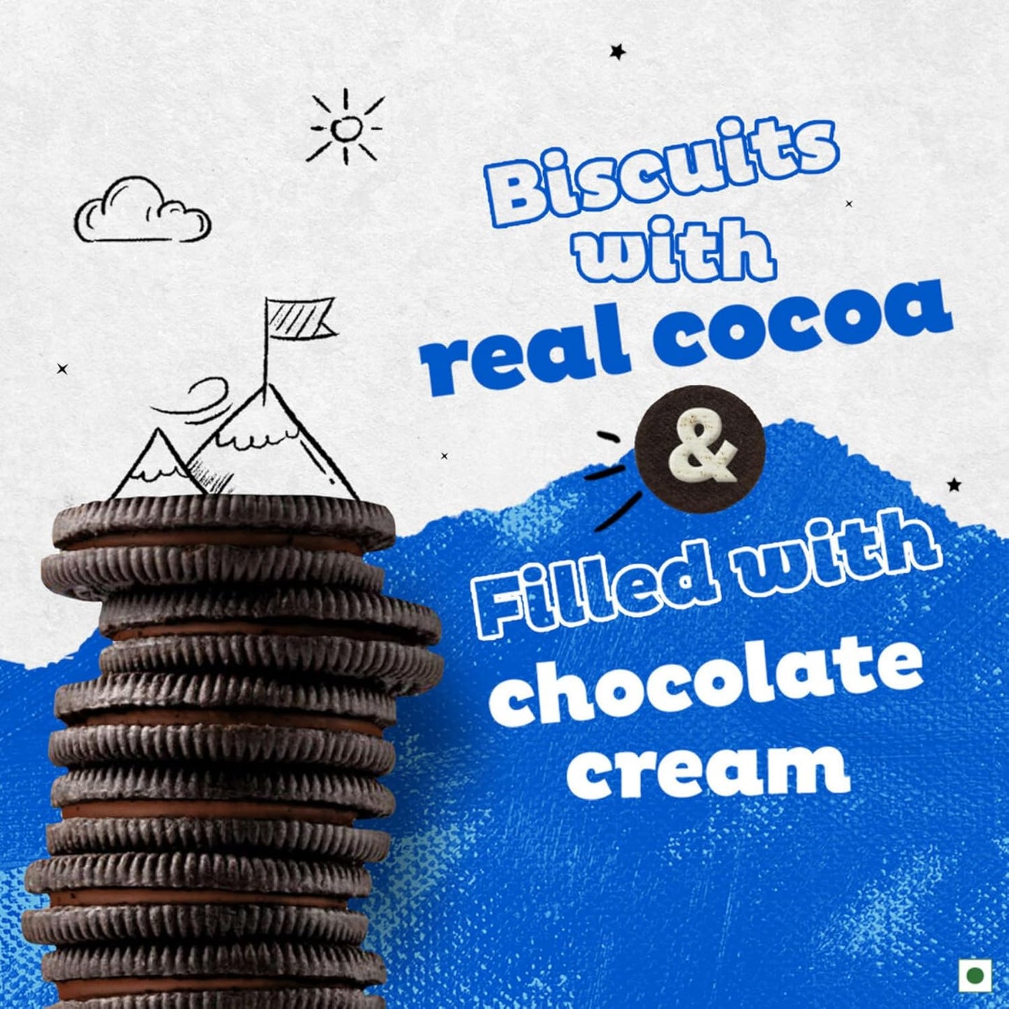 Cadbury Oreo Chocolate Flavour Creme Sandwich Biscuit