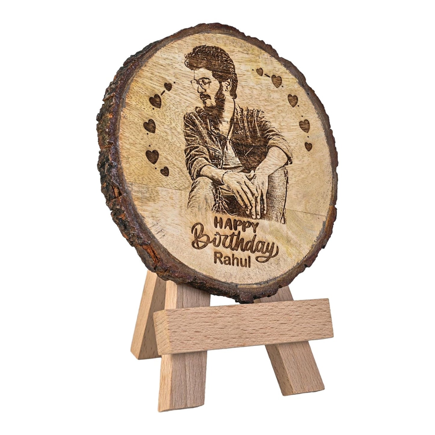 Natural Slice Wooden Photo Frame