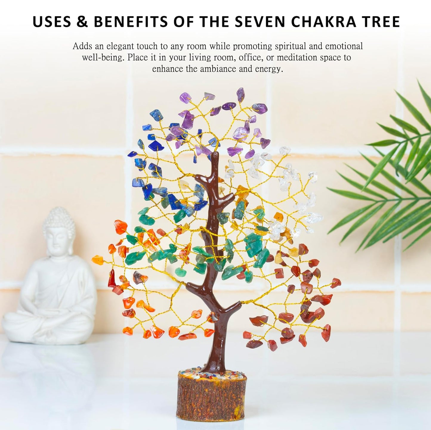 Crystal Seven Chakra Tree for Positive Energy