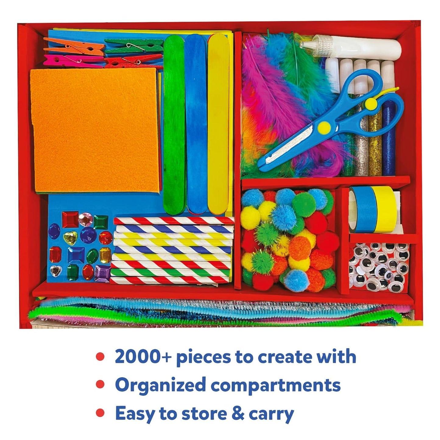 Skillmatics Ultimate Art & Craft Activity Kit, 2000+ Pieces, Art & Craft Supplies, Diy Creative Activity, Step-By-Step Guide