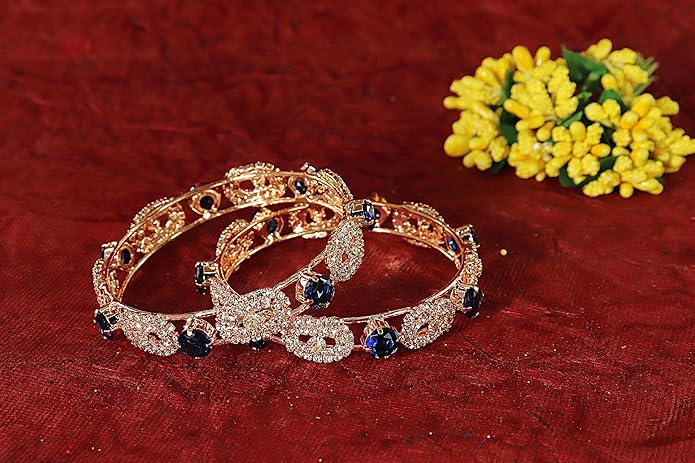 Amercian Diamond Alloy Metal Bangles