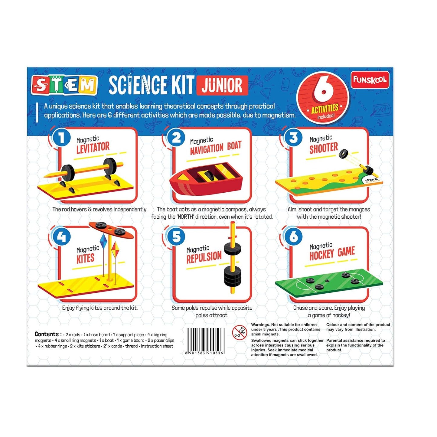 Funskool-Stem Funskool-Science Kit Junior,Educational,DIY Activity,Stem,for 9 Year Old Kids and above,Toy