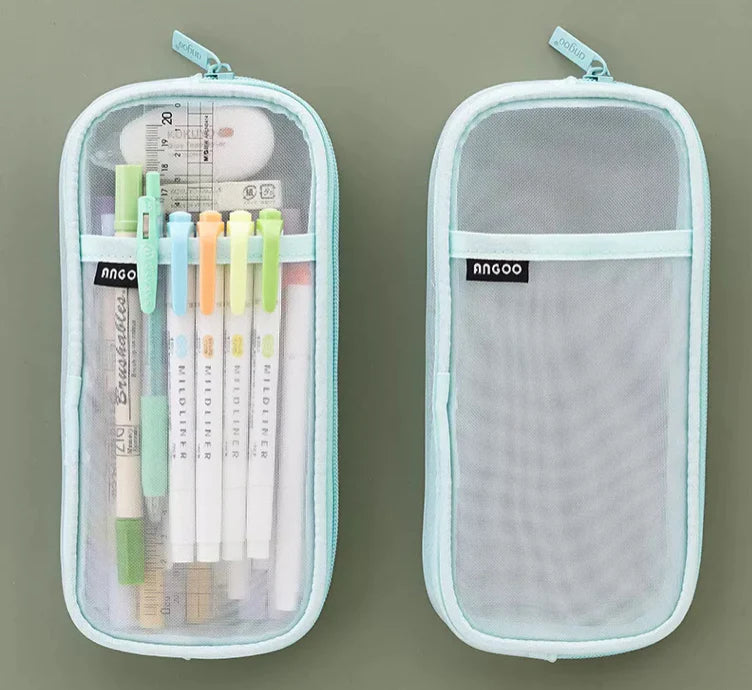 Mesh Large Capacity Pencil Cases