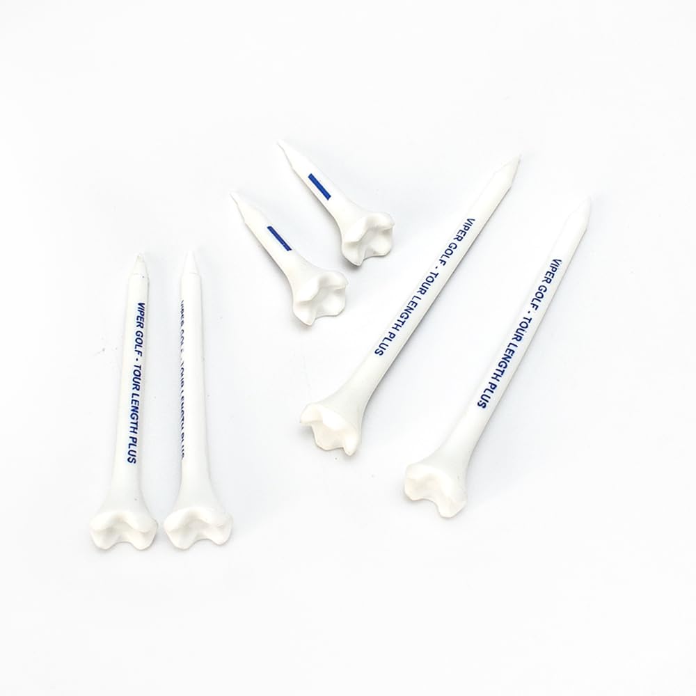 VIPERGOLF Tour Length Plus Plastic Golf Tees