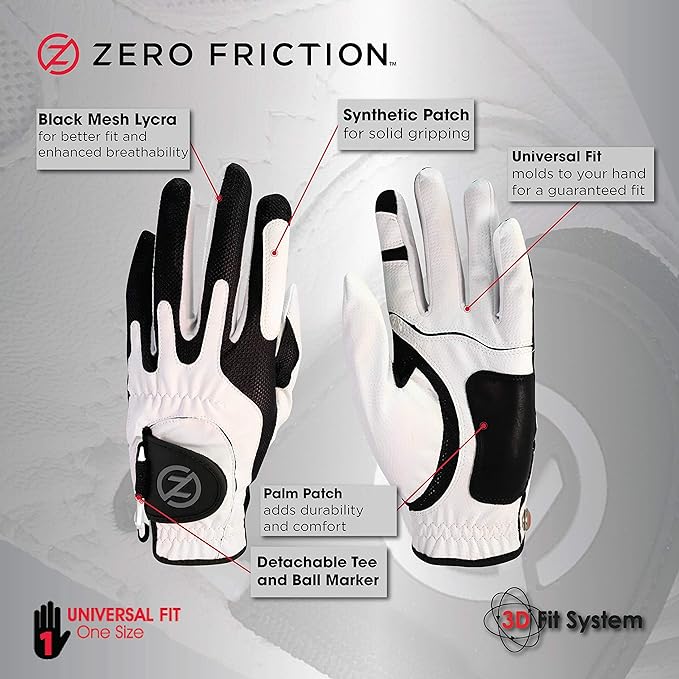 Zero Friction Compression Golf Glove