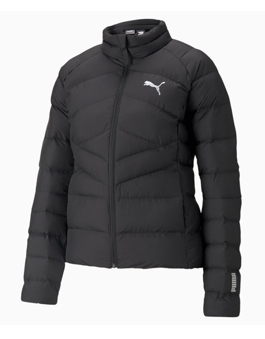 High collar quilted jacket
