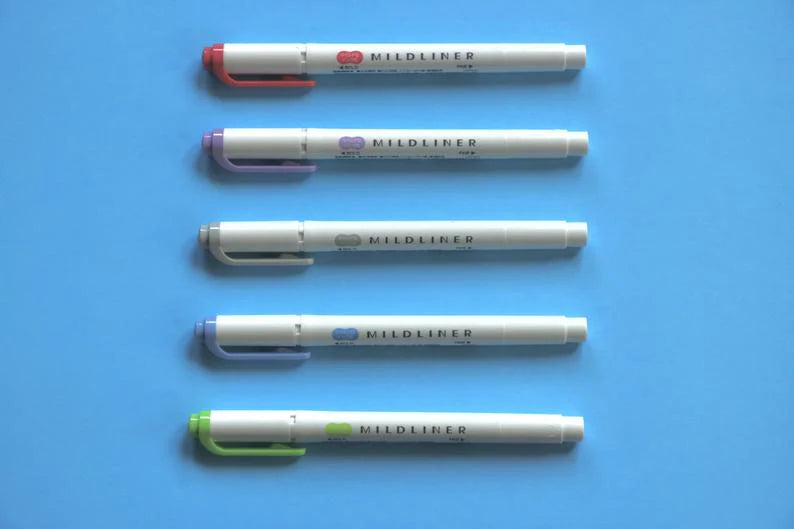 Zebra Mildliner Dual Tip Markers and Highlighters
