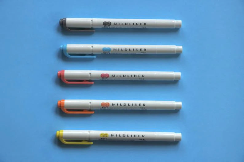 Zebra Mildliner Dual Tip Markers and Highlighters