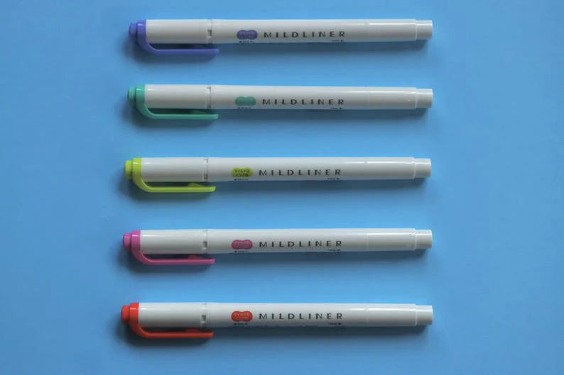 Zebra Mildliner Dual Tip Markers and Highlighters