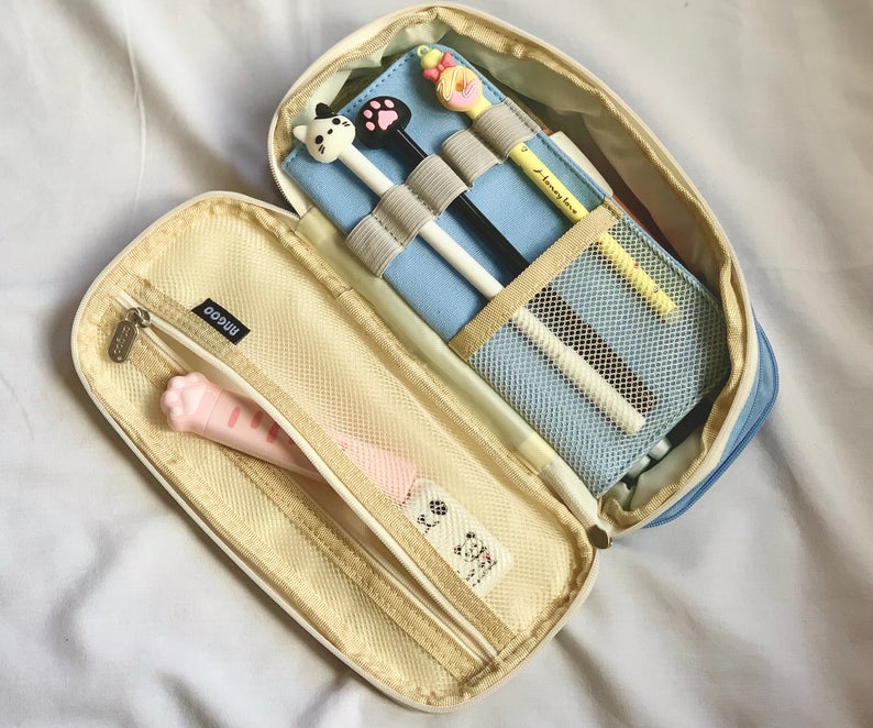 Multi Compartment Large Capacity Pencil Case