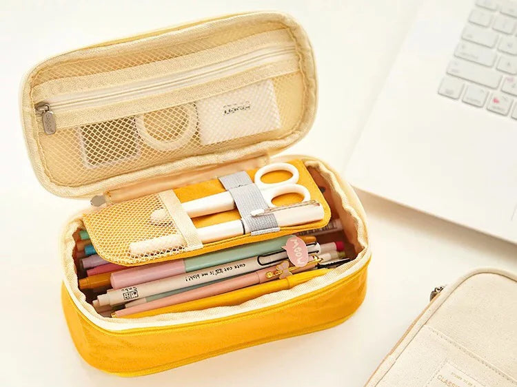 Multi Compartment Large Capacity Pencil Case