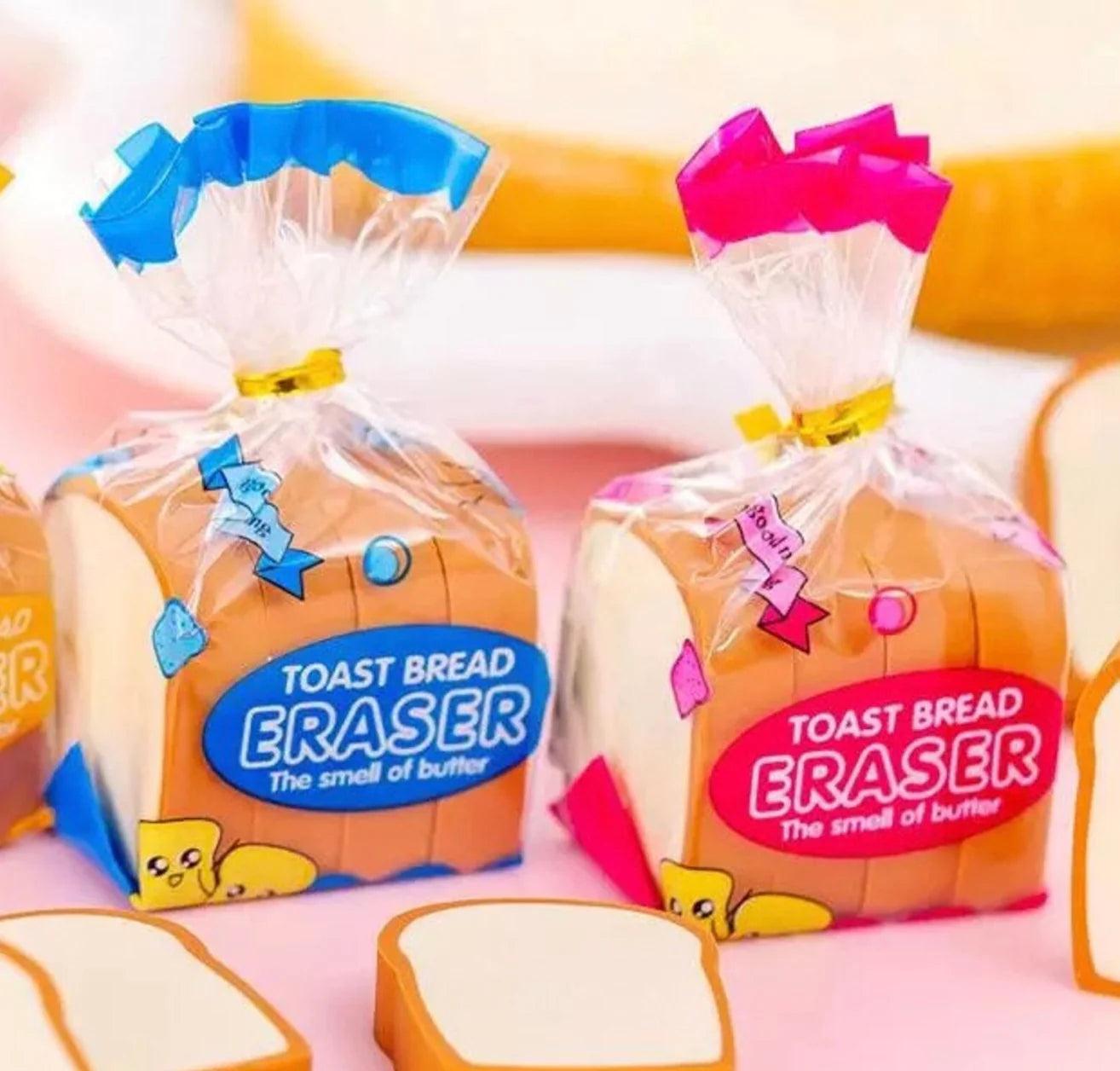 Toast Erasers Set