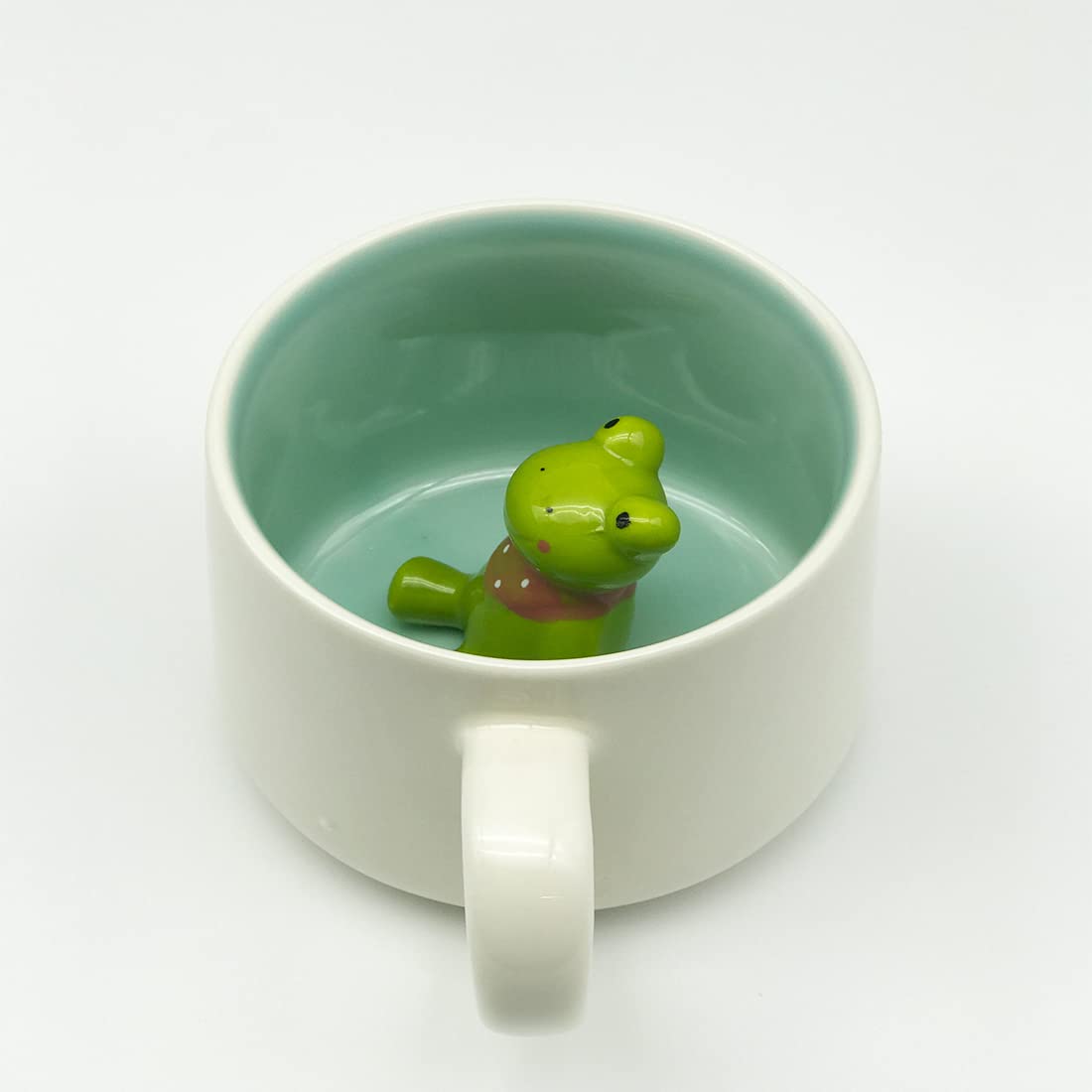 3D Animal Cup Coffee Mug (Frog)(Ceramic) 400 Milliliter