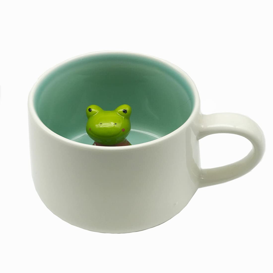 3D Animal Cup Coffee Mug (Frog)(Ceramic) 400 Milliliter
